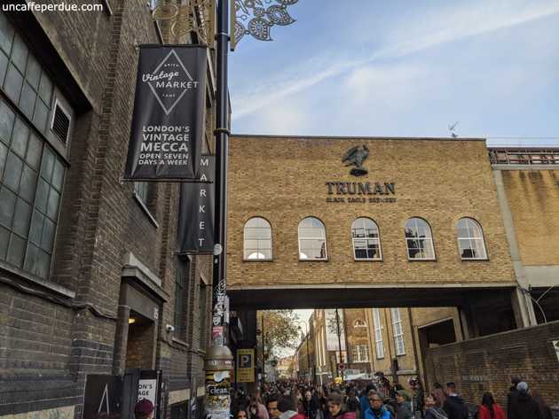 Fachada de Brick Lane Vintage Market.